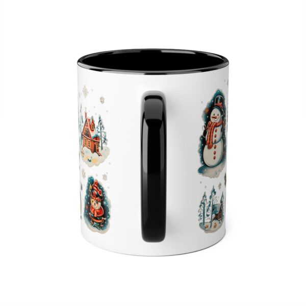 Vintage Christmas Accent Mugs, 11oz - Image 7