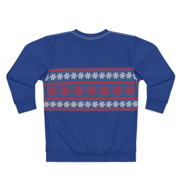 Dark Blue Unisex Christmas Style Sweatshirt (AOP) - Image 2