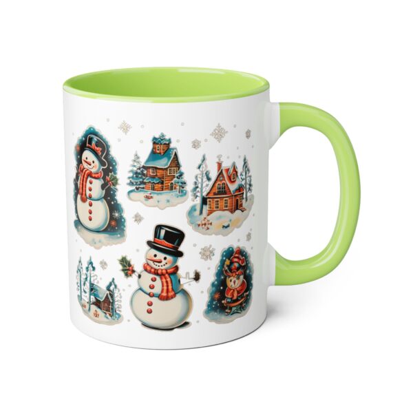 Vintage Christmas Accent Mugs, 11oz - Image 12