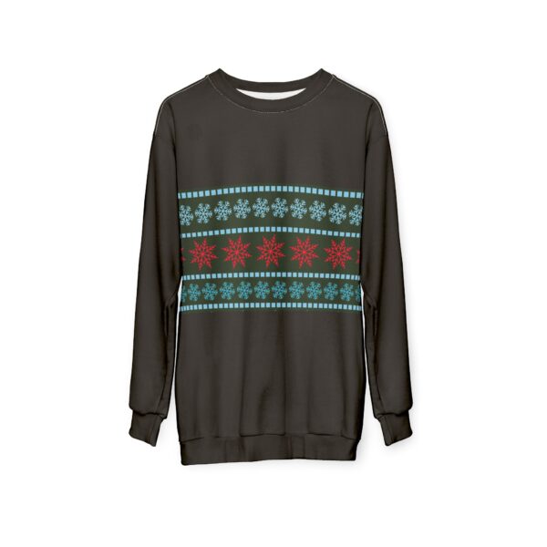 Dark Gray Unisex Christmas Style Sweatshirt (AOP) - Image 4