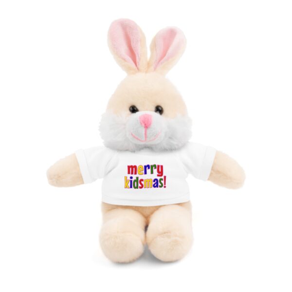 Merry Kidsmas Bunny Stuffed Animal with Tee - Image 7