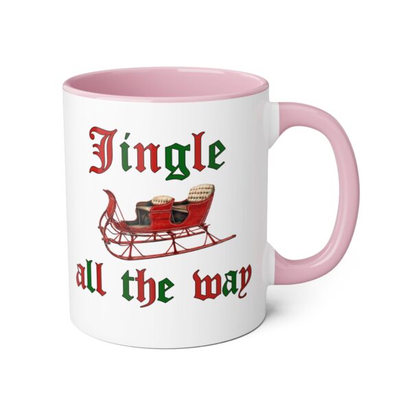 Jingle all the Way Christmas Accent Mugs, 11oz - Image 4