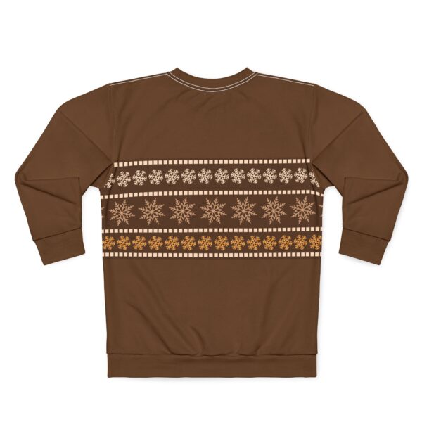 Brown Unisex Christmas Style Sweatshirt (AOP) - Image 2