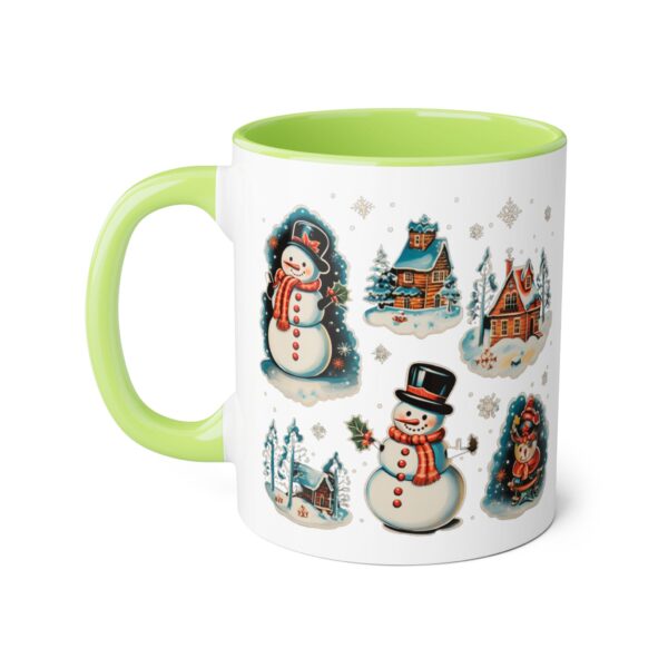 Vintage Christmas Accent Mugs, 11oz - Image 10