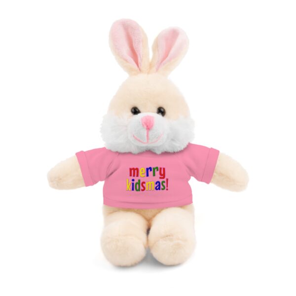 Merry Kidsmas Bunny Stuffed Animal with Tee - Image 5