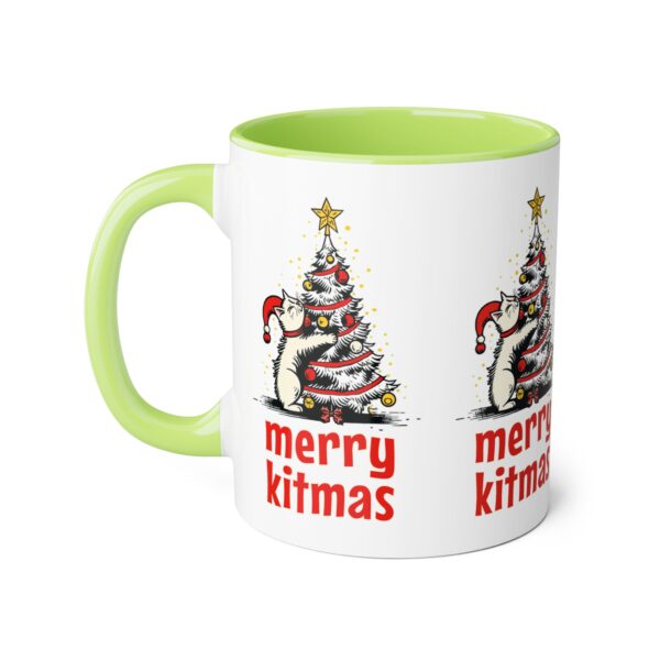 Merry Kitmas Accent Mugs, 11oz - Image 14