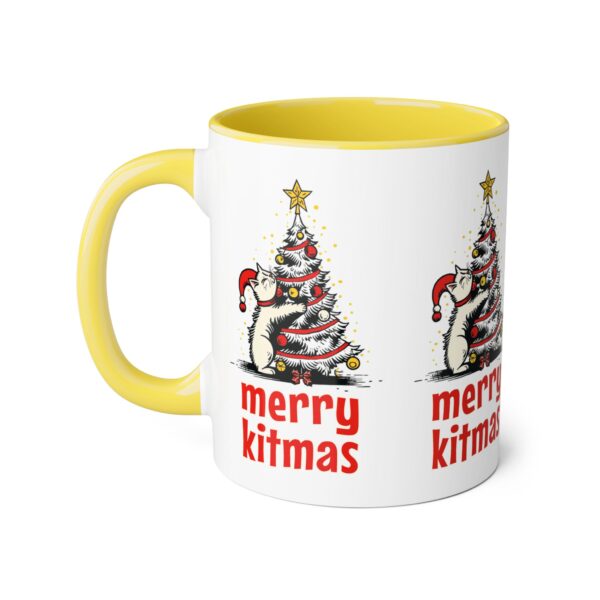 Merry Kitmas Accent Mugs, 11oz - Image 22