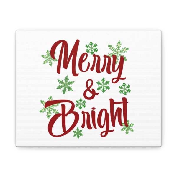 Merry & Bright Vintage Christmas Canvas Gallery Wraps - Image 2