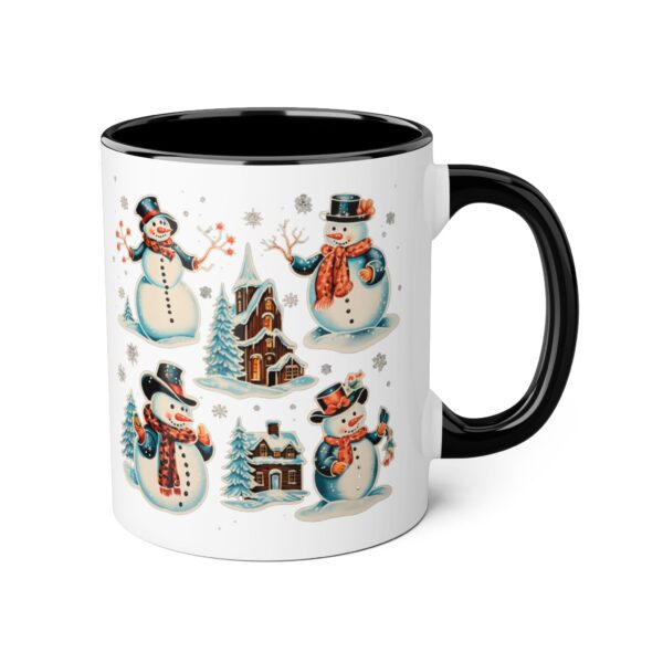 Vintage Christmas Accent Mugs, 11oz - Image 8