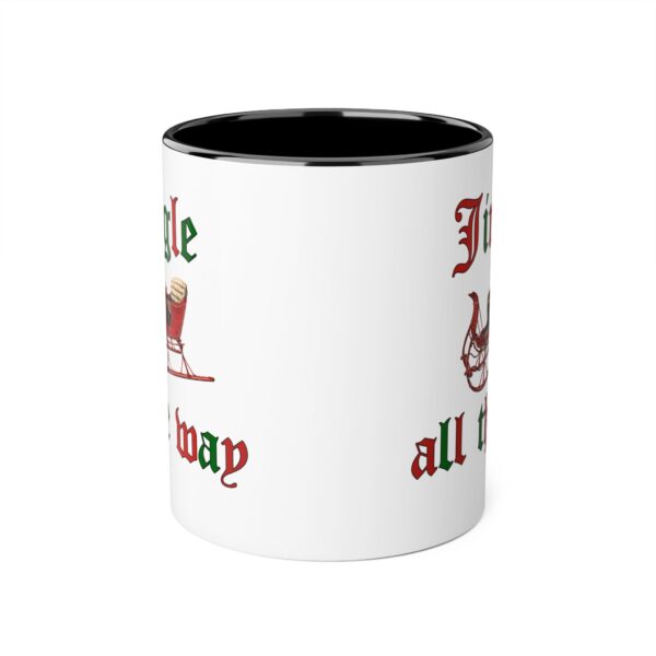 Jingle all the Way Christmas Accent Mugs, 11oz - Image 6