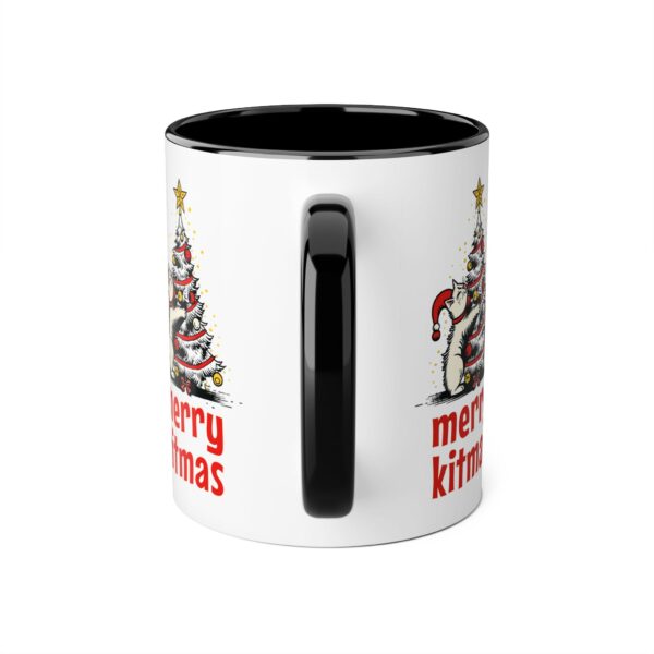 Merry Kitmas Accent Mugs, 11oz - Image 8