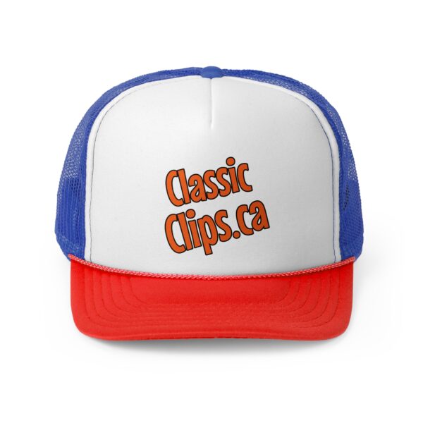 Classic Clips Brand Trucker Cap with Logo on Front - Image 6