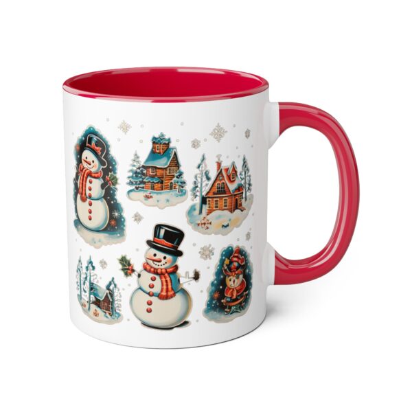 Vintage Christmas Accent Mugs, 11oz - Image 20