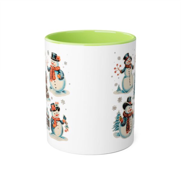 Vintage Christmas Accent Mugs, 11oz - Image 2