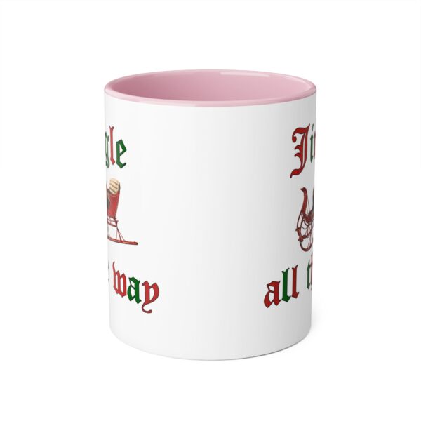 Jingle all the Way Christmas Accent Mugs, 11oz - Image 2