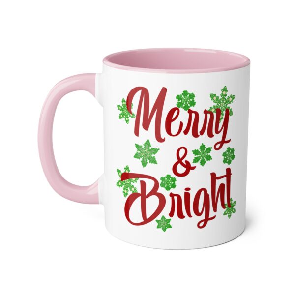 Merry & Bright Christmas Accent Mugs, 11oz - Image 14