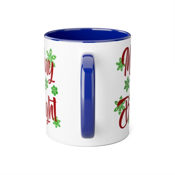 Merry & Bright Christmas Accent Mugs, 11oz - Image 11