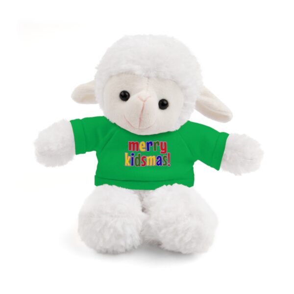 Merry Kidsmas Sheep Stuffed Animal with Tee - Image 2