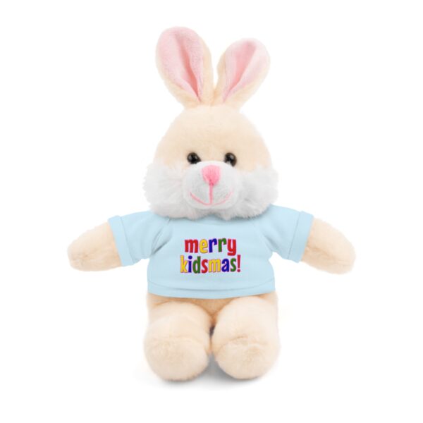 Merry Kidsmas Bunny Stuffed Animal with Tee - Image 3