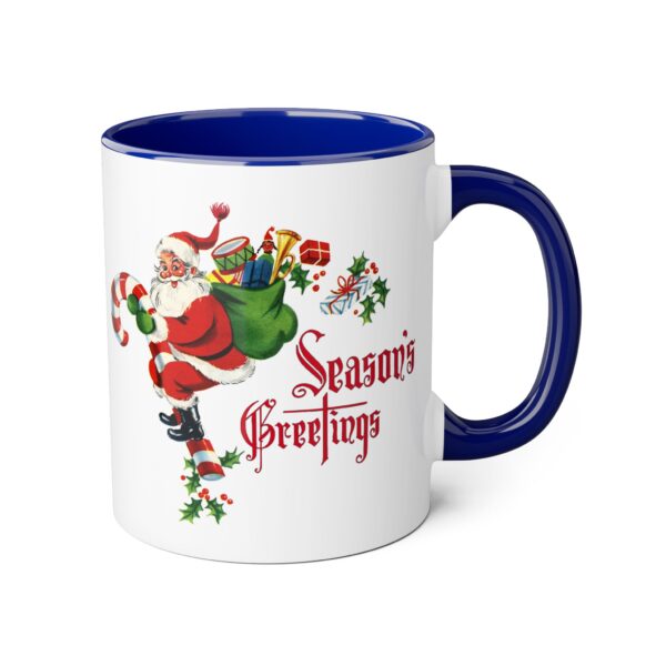 Season's Greetings Holiday Accent Mugs, 11oz