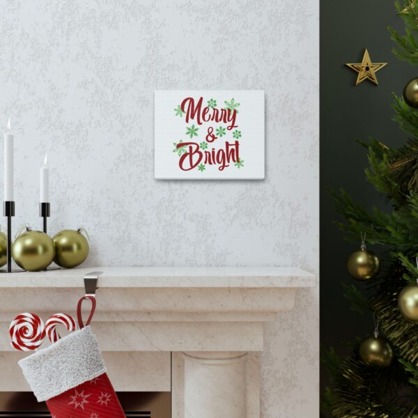 Merry & Bright Vintage Christmas Canvas Gallery Wraps - Image 5