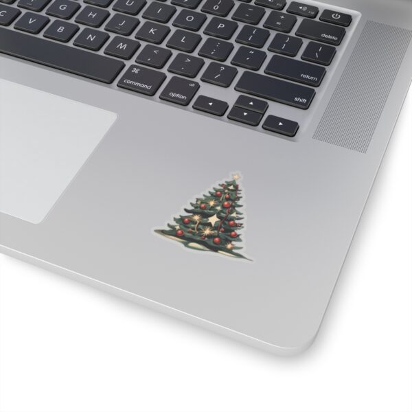 Retro Christmas Tree Kiss-Cut Sticker - Image 5