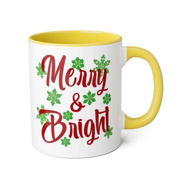 Merry & Bright Christmas Accent Mugs, 11oz - Image 24