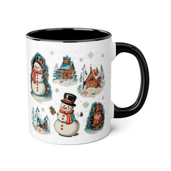 Vintage Christmas Accent Mugs, 11oz - Image 8