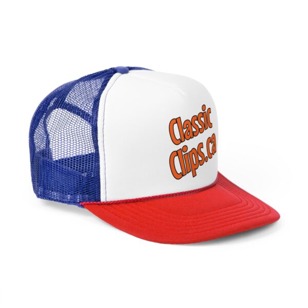 Classic Clips Brand Trucker Cap with Logo on Front - Image 7