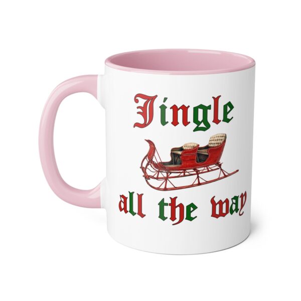 Jingle all the Way Christmas Accent Mugs, 11oz