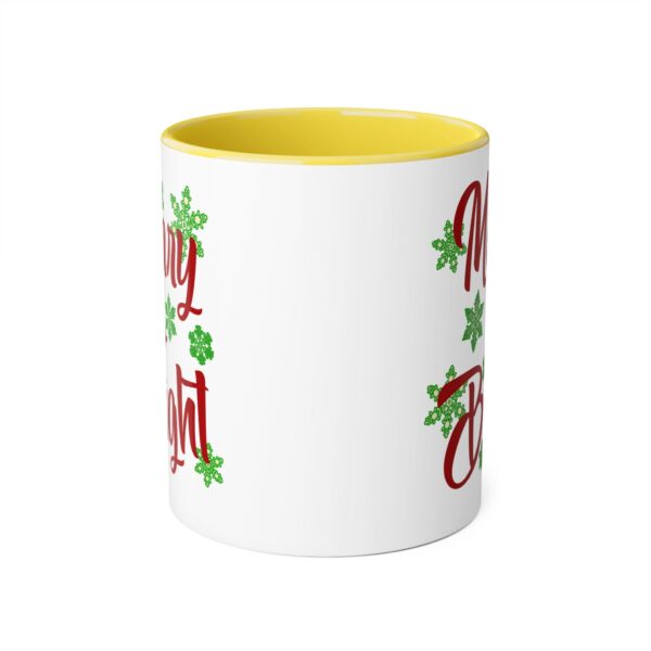 Merry & Bright Christmas Accent Mugs, 11oz - Image 21