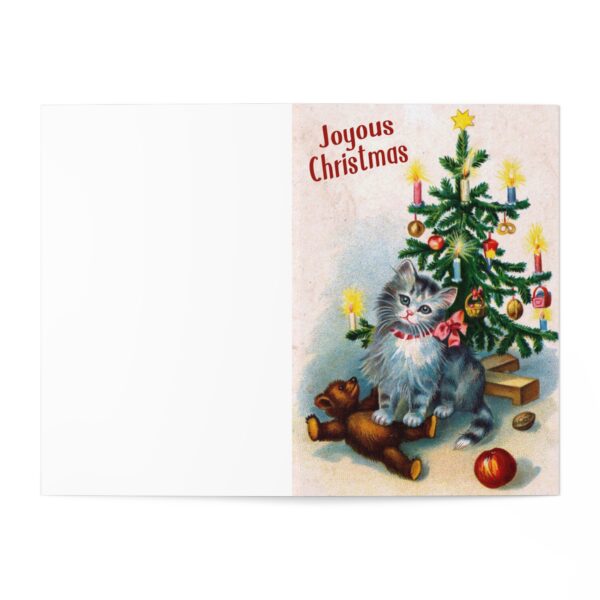 Retro Joyous Christmas Greeting Cards (7 pcs) - Image 3