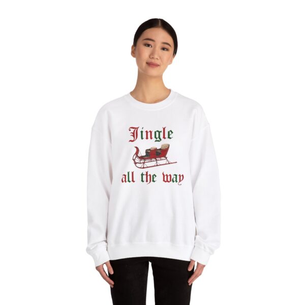 Jingle all the Way Vintage Christmas Unisex Heavy Blend™ Crewneck Sweatshirt - Image 8