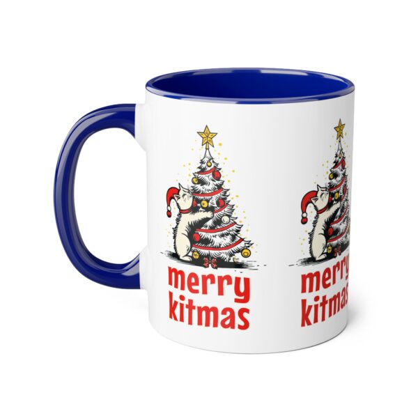 Merry Kitmas Accent Mugs, 11oz - Image 10