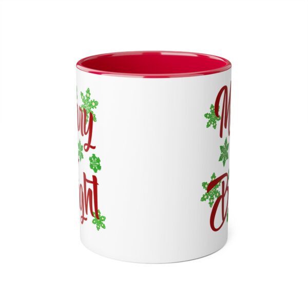 Merry & Bright Christmas Accent Mugs, 11oz - Image 17