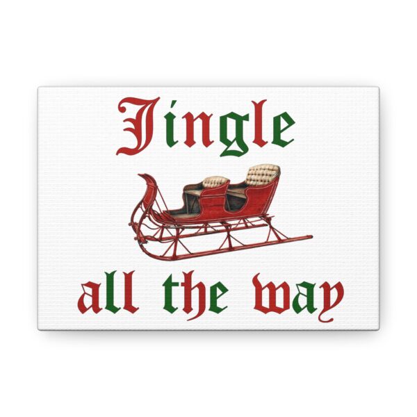 Jingle all the Way Vintage Christmas Sleigh Canvas Gallery Wraps - Image 13