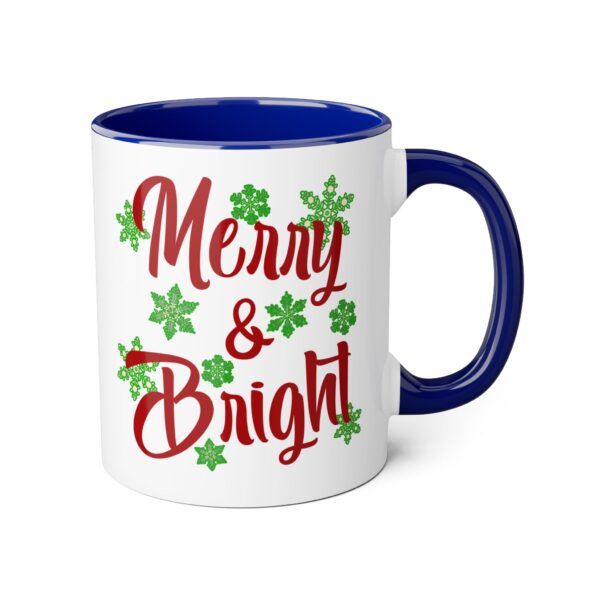 Merry & Bright Christmas Accent Mugs, 11oz - Image 12