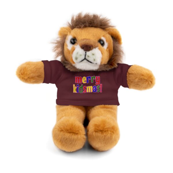 Merry Kidsmas Lion Stuffed Animal with Tee - Image 3