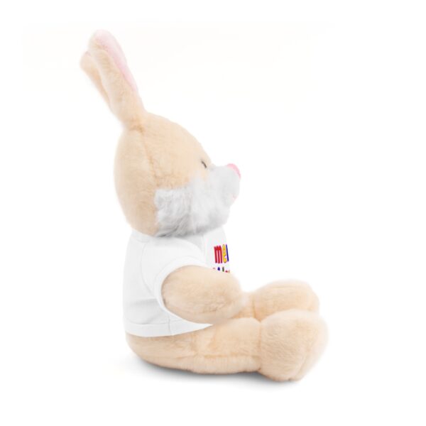 Merry Kidsmas Bunny Stuffed Animal with Tee - Image 8