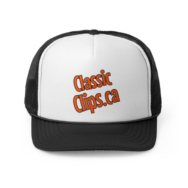 Classic Clips Brand Trucker Cap with Logo on Front