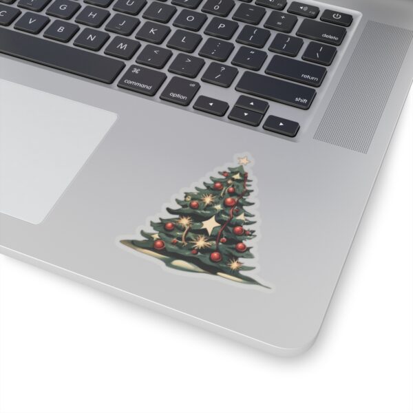 Retro Christmas Tree Kiss-Cut Sticker - Image 11