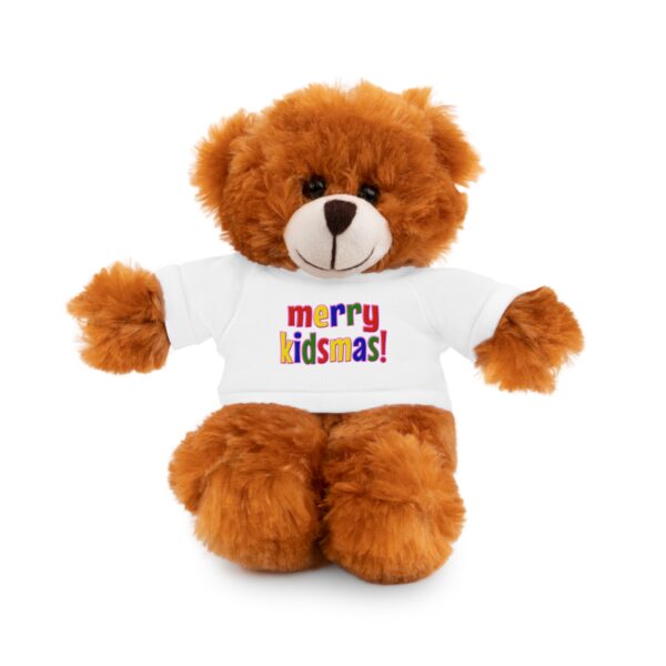 Merry Kidsmas Bear Stuffed Animal with Tee - Image 3