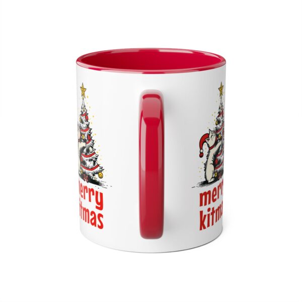 Merry Kitmas Accent Mugs, 11oz - Image 4