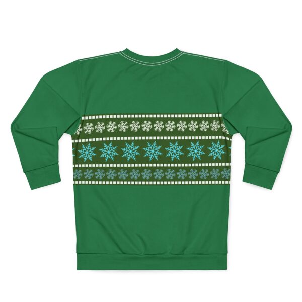 Light Green Unisex Christmas Style Sweatshirt (AOP) - Image 2