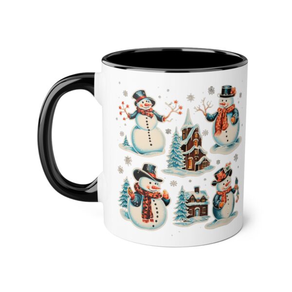 Vintage Christmas Accent Mugs, 11oz - Image 6