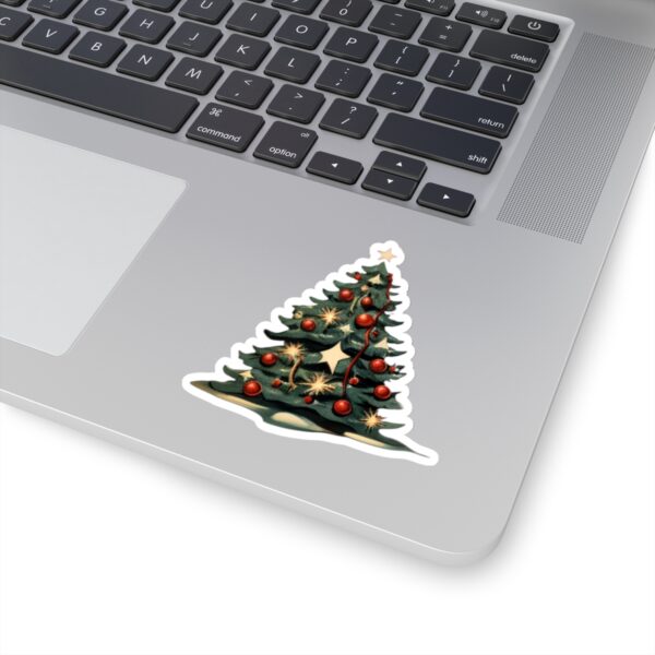 Retro Christmas Tree Kiss-Cut Sticker - Image 14