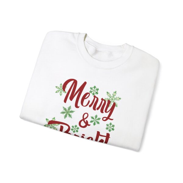 Merry & Bright Christmas Unisex Heavy Blend™ Crewneck Sweatshirt - Image 3