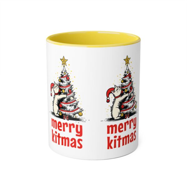 Merry Kitmas Accent Mugs, 11oz - Image 21