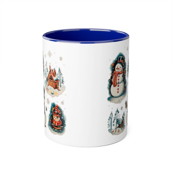 Vintage Christmas Accent Mugs, 11oz - Image 3