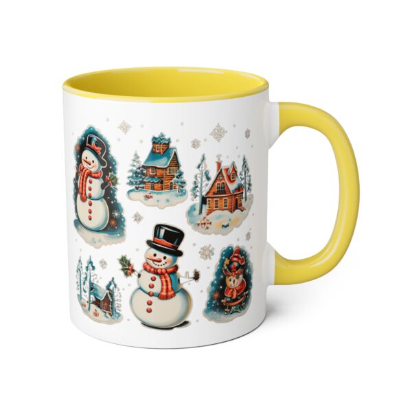 Vintage Christmas Accent Mugs, 11oz - Image 24